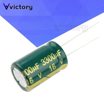 10 dona alyuminiy elektrolitik kondensator 3300 uF 16 V 10 X 25 mm 13 * 20 mm Radial elektrolitik kapasitor