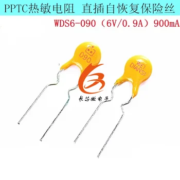 10PCS / LOT yangi Original 6v 0.9 a 900ma inline o'z-o'zini tiklash sug'urta JDS6-090 PPTC termistor