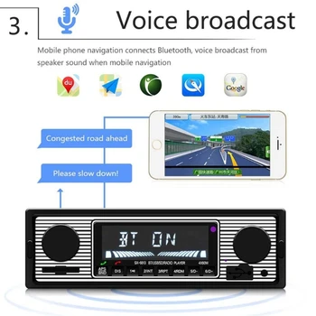 12v Stereo Bluetooth-mos FM Radio MP3-Audio futbolchi USB-SD Port avtomobil Radio in-Dash 1 din Avto elektronika sabvufer H9EE