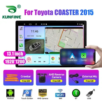 13.1 Toyota COASTER uchun inch avtomobil Radio 2015 avtomobil DVD GPS navigatsiya Stereo Carplay 2 Din Markaziy Multimedia Android Avto