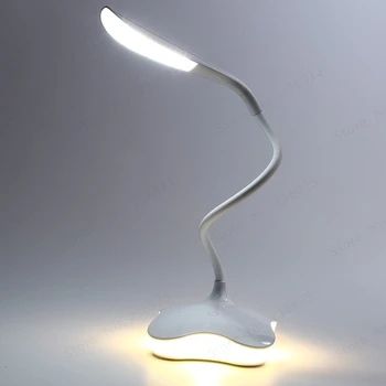 14 LED lampalar stol lampalari tungi chiroqlar USB 3 darajali Dimmable stol yoritgichi yotoq yonidagi chiroq avtomatik Sensor lamparas de mesa proyektor lampalari