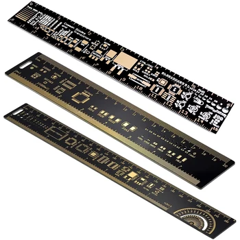 15cm 20cm 25cm PCB hukmdori elektron muhandislar hukmdori 180 daraja rezistorli kondensator Chip IC SMD diodli tranzistor