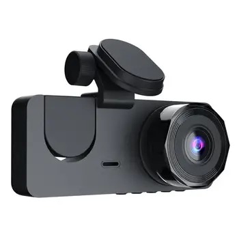 3 kanalli avtomobil DVR HD 1080p 3-avtomobil ichidagi linza Dash uch tomonlama yozuvchi Registrator videokamera DVRs shisha Dashcam Video kamera U8V0
