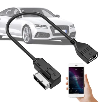 Audi A6L Q5 Q7 A8 S5 uchun VV uchun AMI MMI USB aux kabel musiqa MDI MMI AMI USB ayol interfeysi musiqa Media Adapter