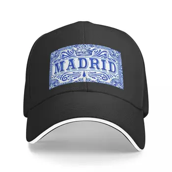 Azulejo bezatish Madrid moviy Vintage Azulejos plitkalari beysbol qalpoqli Visor maxsus shlyapalar moda plyaj ot shlyapasi erkaklar shlyapalari ayollar