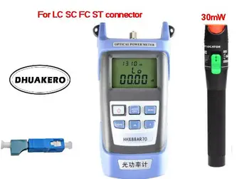 LC/SC adapter bilan LC/FC/SC/ST ulagichlari uchun bepul yuk AB18J FTTH tolali optik quvvat metr -70 + 10dbm 2 1 30 MVt VFL