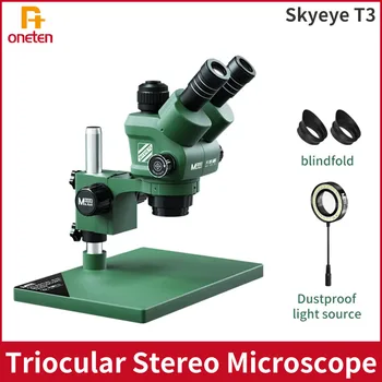 Maant Skyeye T3 Trinokulyar mikroskop 6,5-58x optik zum 10x/22 tenglikni Lehimlash uchun sozlanishi keng burchakli okulyar ta'mirlash
