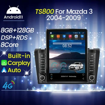 Mazda uchun avtomobil Android 12 pleer 3 Mazda3 BK 2003-2009 uchun 2din Radio Multimedia video GPS navigatsiya simsiz CarPlay Avto