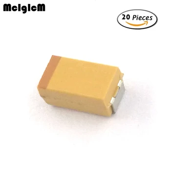 MCIGICM 20pcs C 6032 100uf 16V SMD tantal capacitor