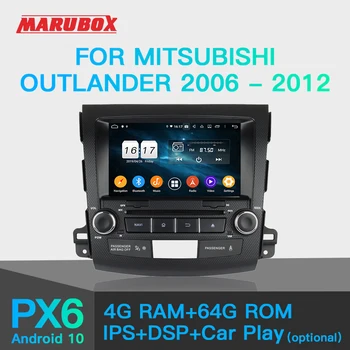 Mitsubishi Outlander uchun MARUBOX KD8063 avtomobil Multimedia Video pleer 2006-2012 DSP 2din avtomobil Radio DVD Android 10 GPS navigatsiya