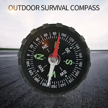 Portativ Mini aniq kompas lagerda yurish uchun amaliy qo'llanma navigatsiya omon qolish tugmasi dizayni kompas 45x45x11mm