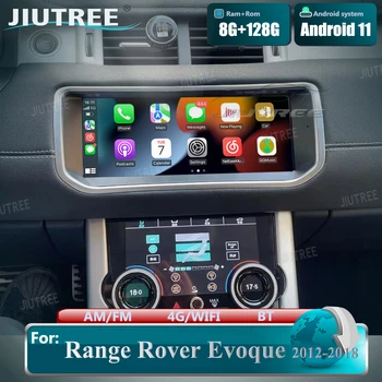 Range Rover Evoque L12 uchun Android 538 2012-2018 avtomobil Radio Stereo almashtirish GPS Multimedia Plyer AC panelli iqlim nazorati bilan