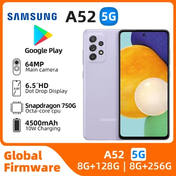 Samsung Galaxy A52 Android 5G Unlocked 6.7 inch 8GB RAM 256GB ROM barcha ranglar yaxshi holatda Original ishlatilgan telefon