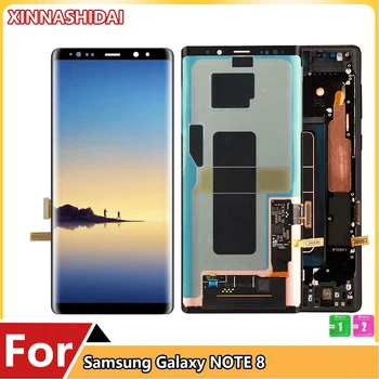 Samsung Galaxy Note uchun AMOLED LCD 8 ramkali displey Super AMOLED Note 8 SM - N950A N950U LCD sensorli ekran qismlari