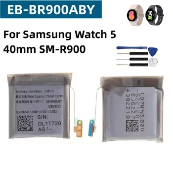Samsung soati uchun yangi batareya EB-BR900ABY 276mah almashtirish batareyasi 5 40mm SM-R900 aqlli soat batareyalari + bepul Asboblar
