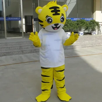 Tiger multfilm belgi mascot costume hayvon multfilm tasavvur kiyim kattalar hajmi kiyim Xellouin Chrsitmas carvinal partiya voqea