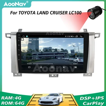Toyota Land Cruiser uchun avtomobil radiosi LC100 simsiz simsiz GPS navigatsiya Stereo Multimedia pleer Bosh birligi 2 Din Headunit