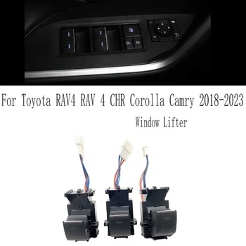 Toyota RAV4 RAV 4 CHR Corolla Camry 2018-2023 aksessuarlari uchun 2023 dona yoritilgan LED quvvat oynasini ko'taruvchi kalit tugmasi