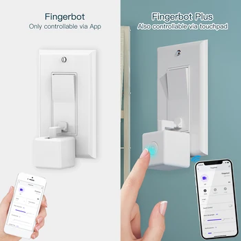 Tuya Zigbee Fingerbot Button Pusher ilovasi / siri Google Assistant Alexa Smart Home uchun ovozli boshqaruv barmoq Robot kaliti