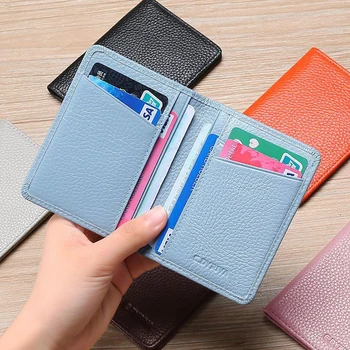 Ultrathin ko'p kartali uyasi portativ charm karta sumkasi Universal Bank kartasi kredit kartasi identifikatori avtobus kartasi egasi sayohat kartasi tashkilotchisi
