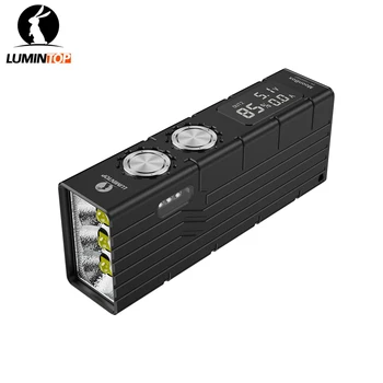USB chiroq 21700 chiroq Lumintop Moonbox V2.0 10000 lumens LED ekranli yon nurli metall klip bilan