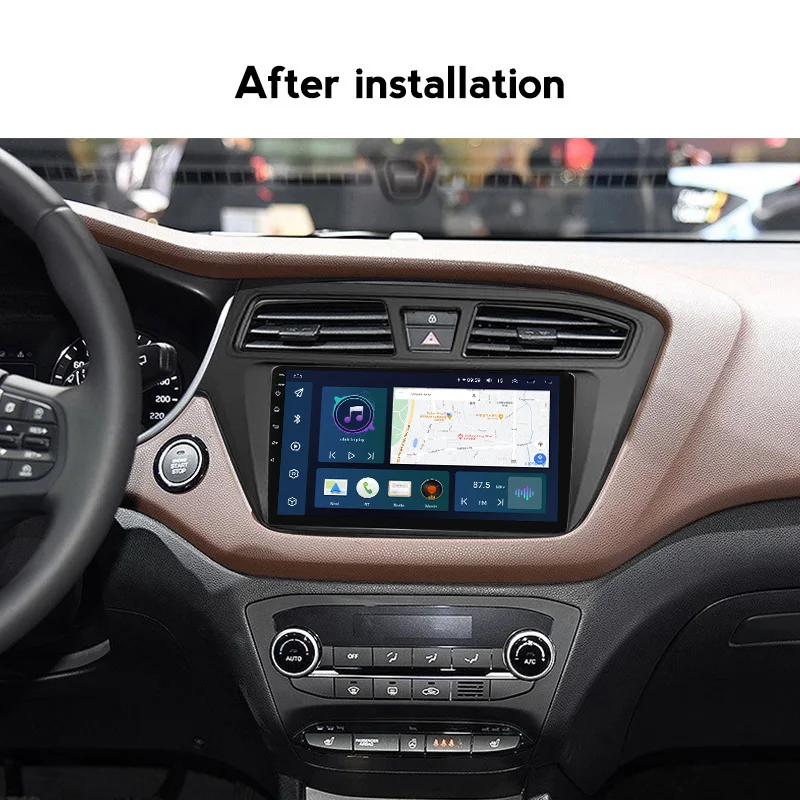 Hyundai I11-20 2015 uchun LHD Android 2017 Multimedia Video pleer avtomobil radiosi 8 yadroli GPS navigatsiya pleyeri Carplay+Avto + 4G RDS