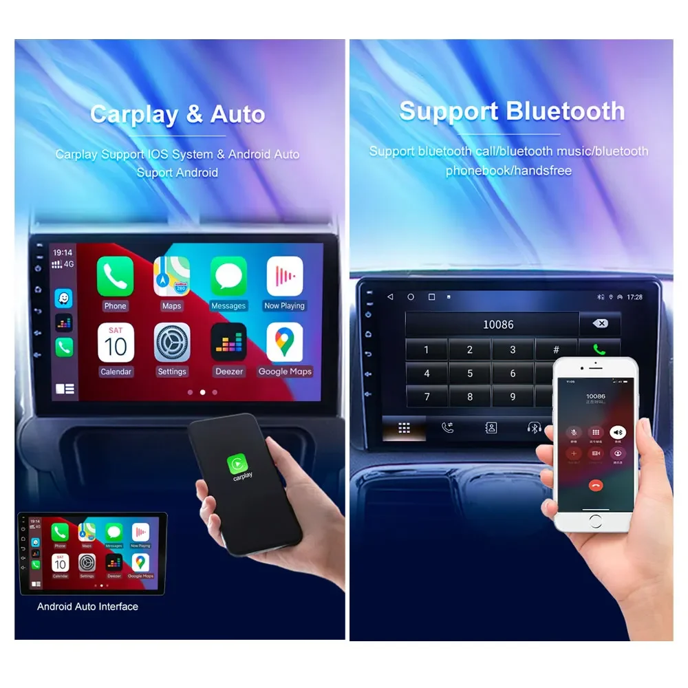 9 dyuymli Android 13 FIAT uchun 500 qora Null avtomobil radiosi adas AHD DSP Video No 2din BT Multimedia simsiz Carplay Avto Stereo